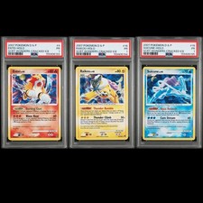 PSA 1 Sequential Entei Raikou Suicune Secret Wonders Cracked Ice Holos 2007 D&P picture