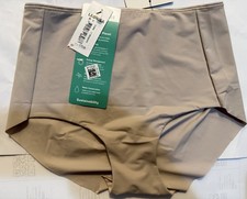 Leonisa Shapewear Women's Seamless High Waisted Hipster Underwear Nude, S picture