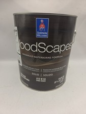 1 Gallon Sherwin Williams WoodScapes Solid Color 7006 Extra White Exterior House picture