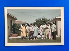 1960s African American Family Group Photo Original Kodak Color Black History picture
