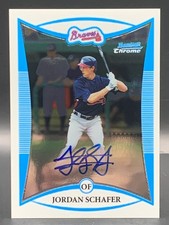 2008 Bowman Chrome Jordan Schafer Prospects Auto -  Atlanta Braves picture