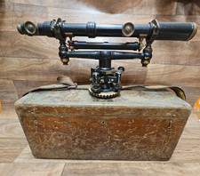 ✨Antique 1920s W.L.E. Gurley Surveyor Level w/ Original Case and Clear Optics✨ picture