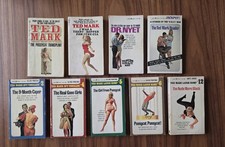 Ted Mark 9 Book Lot Vintage 1960s Lancer O.R.G.Y. Pussycat Spy Paperbacks picture