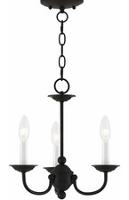 Livex Lighting 52163-04 Windsor Mini Chandelier Black picture