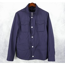 Suitsupply Field Jacket Mens 36 Blue Milford VBC Wool Blend Water-Repellent picture