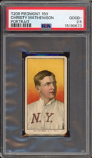 T206 Piedmont 150 Christy Mathewson Portrait PSA GOOD+ 2.5 picture