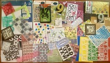 Scrapbooking Cardmaking Letters, Numbers, Etc 1,000’s Of Pcs Stickers Stencils picture