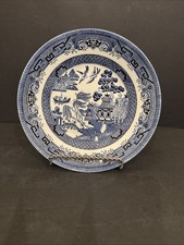 Blue Willow by Churchill  Soup Coupe Cereal Bowl 7 7/8” Made in England picture