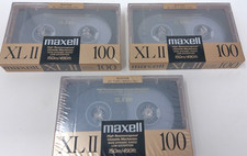 *NEW SEALED* 3 Maxell XLII 100 Position IEC Type II High (CrO2) picture