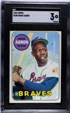 1969 Topps #100 Hank Aaron SGC 3 picture