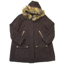 NWT J.Crew Chateau Parka in Heather Walnut Italian Stadium-cloth Wool Coat 20 picture
