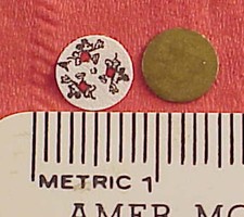 Ingersoll MIckey Mouse 1934 Wristwatch Replacement Disc 3 Mouse 4 Part Repairs picture