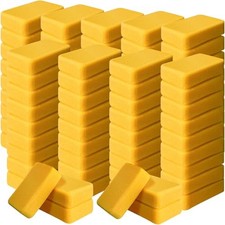 Tioncy 84 Pcs Large Sponges Bulk Car Cleaning Foam Commercial, Yellow picture
