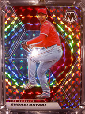 Panini Mosaic 2021 Shohei Ohtani #179 Geometric Parallel Prism ANGELS 50/50 CLUB picture