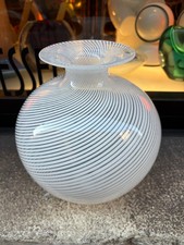 VEART VE ART vintage glass vase Toni Zuccheri (?) signed signed picture