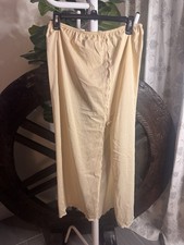 VTG 70s Vanity Fair Cream Nylon Slip Skirt Lace Detail Made In USA M picture