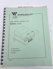 Whitmire Micro-Gen Liquid Chemical Dispersal Unit E-44 Manual  picture