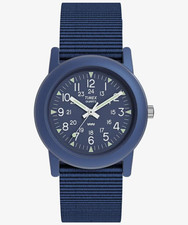 TIMEX Camper 34mm TX-T2N257 Military Navy Blue Quartz Watch Japan Exclusive New picture
