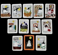 ACEO OOAK Set Of 12 “Little Boo Series” Halloween Ghost Art picture