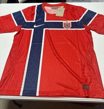 Nike Norway National Team Soccer Jersey Dri-FIT AeroSwift Size L Red/Blue/White picture