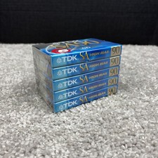 TDK SA90 High Bias Cassette Tapes Pack Of 5 Brand NEW picture