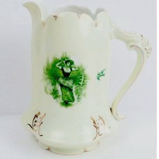 Antique Rosenthal Germany Printemps Sevres Pitcher Gold Trim 6