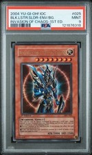 2004 Yu-Gi-Oh IOC Black Luster Soldier  #IOC-025 1st Edition Holo Graded PSA 9 picture