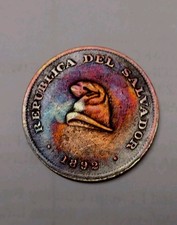 ART Old Novelty 1X1 Remake. Coin ** Republica Del Salvador      1892 UN CENTAVO. picture
