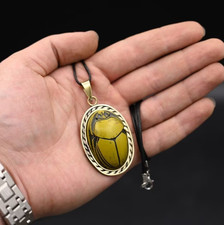 Rare Ancient Egyptian Antiquities Symbol of Good Luck Scarab Amulet Egyptian BC picture
