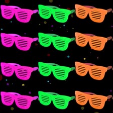 Mega-L 12 Pcs Glow in The Dark Glasses, 12 Pcs, the Glasses picture
