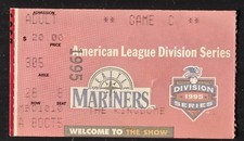 1995 ALDS Game 5 Seattle Mariners THE DOUBLE Edgar Martinez Griffey Jr. Slide picture