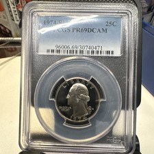1974-S.  25C. PCGS PR. 69 CAM picture