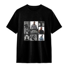 Usher & Chris Brown The Remasters Collage T-Shirt R&B Hip Hop Concert Fan Tee picture