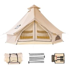 Oxford Bell Tent 4 m / 13.12 ft Camping Tent Waterproof Yurt with Stove Jack picture