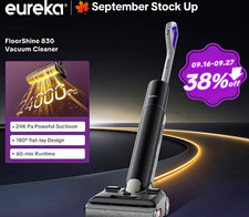 Eureka FloorShine 830 Stick Vacuum Bagless 60 Min 180° Lie-Flat w/ Base picture