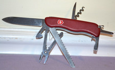 OEM Victorinox Swiss Army Atlas 111mm Red Multi-Tool Folding Pocket Knife--Great picture