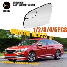 1-5x For Hyundai Sonata New ABS+Glass Exterior Side View Door Mirror Glass LH picture