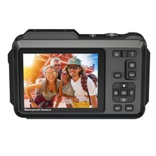 5K Underwater Digital Camera, 64MP 16X Zoom Dual Screen Water Proof picture