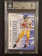 🔥 2000 SKYBOX IMPACT TOM BRADY #27 ROOKIE RC CARD MINT BGS 9 w/ GEM MINT 9.5 🔥 picture