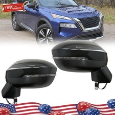 Left & Right Mirrors Heated W/Blind Spot Turn Signal For 2021-2023 Nissan Rogue picture