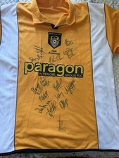 Notts County F.C. 140th Anniversary Signed Soccer Jersey Shirt, Auto EFL League picture