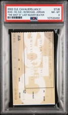 2002 Wizards Bulls Jordan Ticket LAST BUZZER BEATER The SHOT 3 POP 8 3 Higher picture