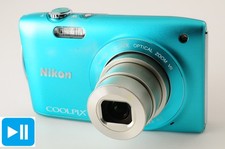⏯[Almost MINT] Nikon COOLPIX S3300 16MP Digital Camera Mint Green From JAPAN picture