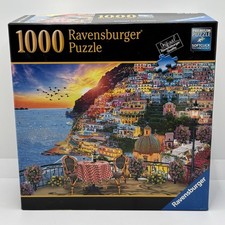 RAVENSBURGER Jigsaw Puzzle Dinner In POSITANO ITALY 1000 Piece 2013 Never Worked picture