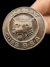 Vintage BSA Bob Cat Cubs Boy Scouts of America Lapel Pin picture