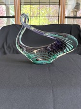 Vintage Italian Freeform Art Glass Murano Style picture