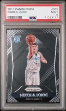 2015 Prizm Nikola Jokic Rookie 335 PSA 9 Denver Nuggets picture