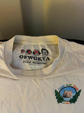 Odd Future Camp Flog Gnaw 1991 Cat Graphic Logo Tee White Cotton XL Golf Wang picture