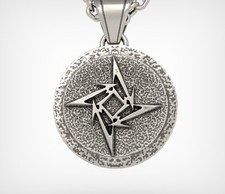 Exquisite 925 Sterling silver Metallica Pendant Necklace Timeless Rock #@ picture