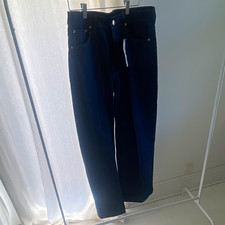 ZARA Man Dark Wash Blue Slim Fit Straight Leg Cotton Denim Jeans, 5-Pocket picture